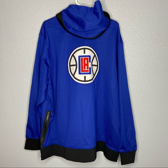 LA Clippers NBA Nike Showtime Therma Flex Full-Zip Hoodie CN4032-495 Blue Sz 3XL - Picture 9 of 9